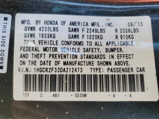 Photo 11 VIN: 1HGCR2F33DA212473 - HONDA ACCORD LX 