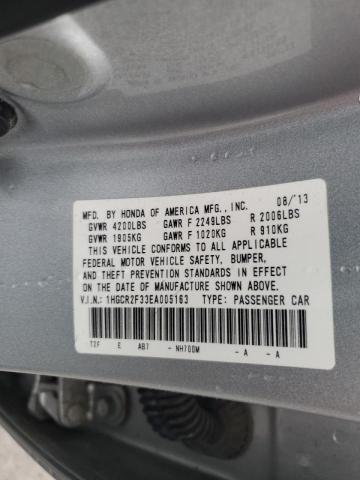 Photo 12 VIN: 1HGCR2F33EA005163 - HONDA ACCORD LX 