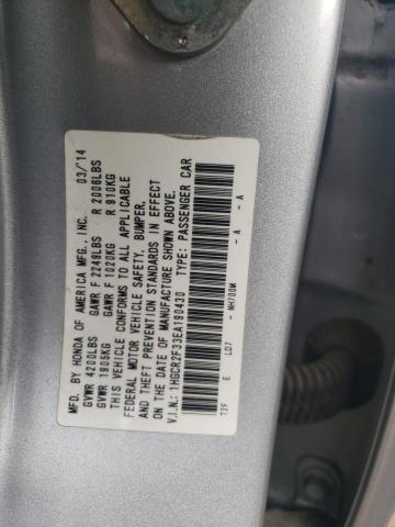 Photo 11 VIN: 1HGCR2F33EA190430 - HONDA ACCORD LX 