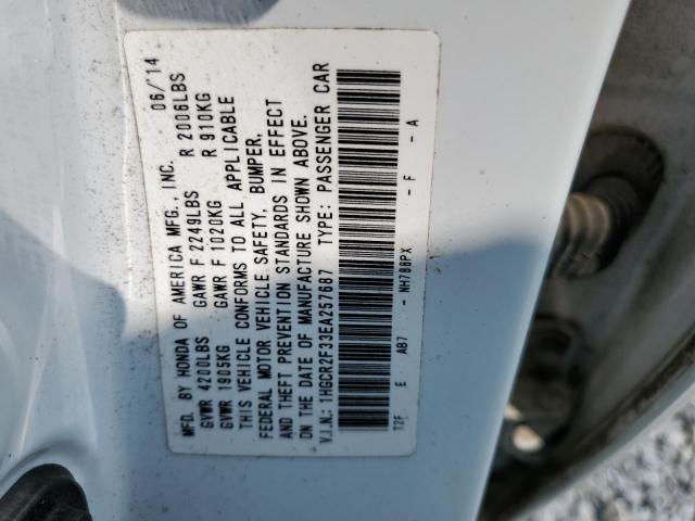 Photo 11 VIN: 1HGCR2F33EA257687 - HONDA ACCORD 