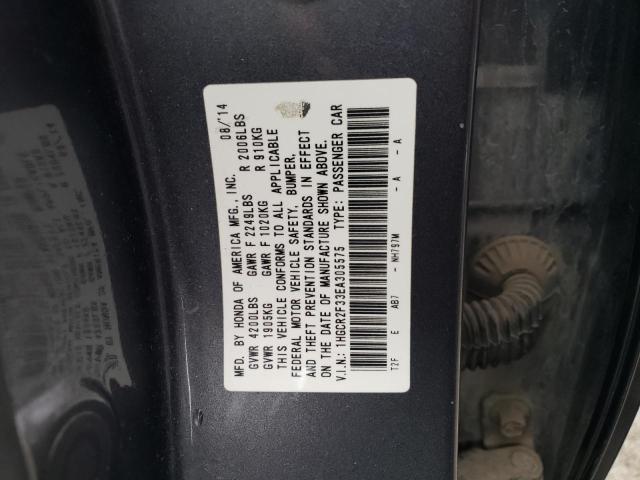 Photo 11 VIN: 1HGCR2F33EA305575 - HONDA ACCORD LX 