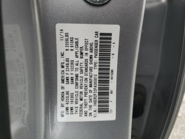 Photo 9 VIN: 1HGCR2F33FA065610 - HONDA ACCORD LX 