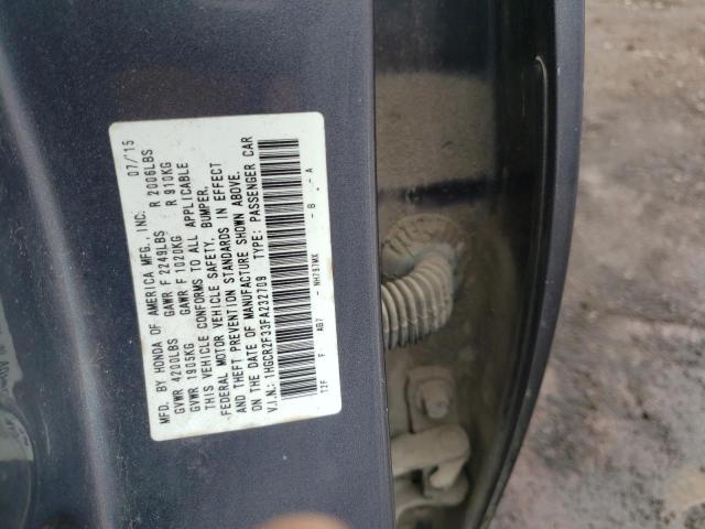 Photo 11 VIN: 1HGCR2F33FA232709 - HONDA ACCORD LX 