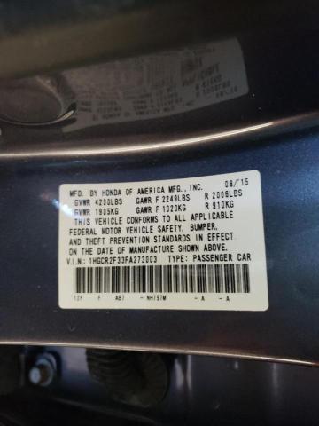 Photo 9 VIN: 1HGCR2F33FA273003 - HONDA ACCORD LX 