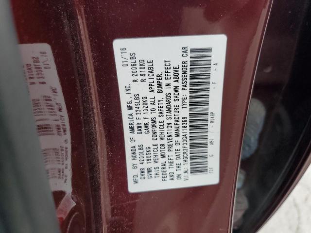 Photo 12 VIN: 1HGCR2F33GA118369 - HONDA ACCORD LX 