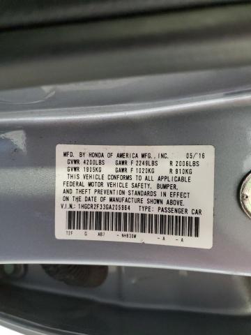 Photo 11 VIN: 1HGCR2F33GA205964 - HONDA ACCORD LX 