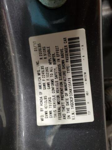 Photo 11 VIN: 1HGCR2F33HA135478 - HONDA ACCORD LX 