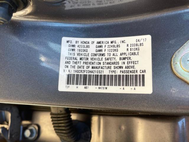 Photo 9 VIN: 1HGCR2F33HA210521 - HONDA ACCORD LX 