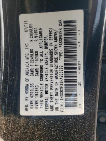 Photo 12 VIN: 1HGCR2F33HA265292 - HONDA ACCORD LX 