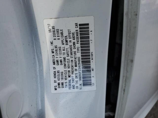 Photo 11 VIN: 1HGCR2F33HA294890 - HONDA ACCORD LX 