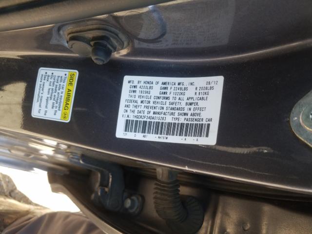 Photo 9 VIN: 1HGCR2F34DA015263 - HONDA ACCORD LX 