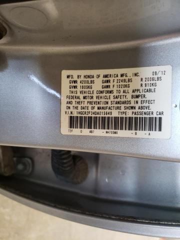 Photo 9 VIN: 1HGCR2F34DA015649 - HONDA ACCORD LX 