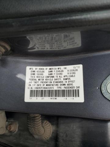 Photo 11 VIN: 1HGCR2F34DA032970 - HONDA ACCORD LX 