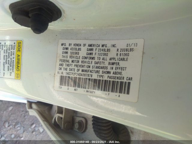 Photo 8 VIN: 1HGCR2F34DA097978 - HONDA ACCORD SDN 