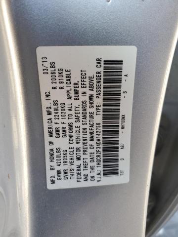 Photo 11 VIN: 1HGCR2F34DA142756 - HONDA ACCORD LX 