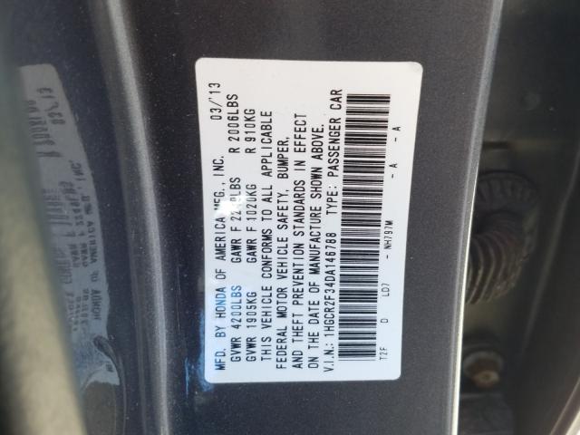 Photo 9 VIN: 1HGCR2F34DA146788 - HONDA ACCORD LX 