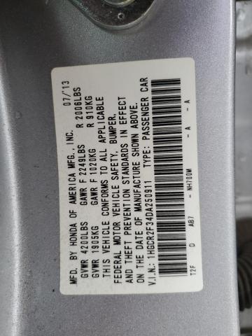 Photo 11 VIN: 1HGCR2F34DA250911 - HONDA ACCORD LX 