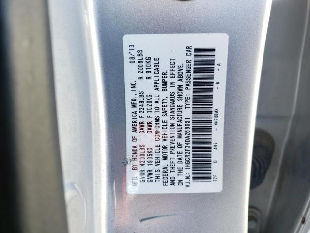 Photo 9 VIN: 1HGCR2F34DA268051 - HONDA ACCORD LX 