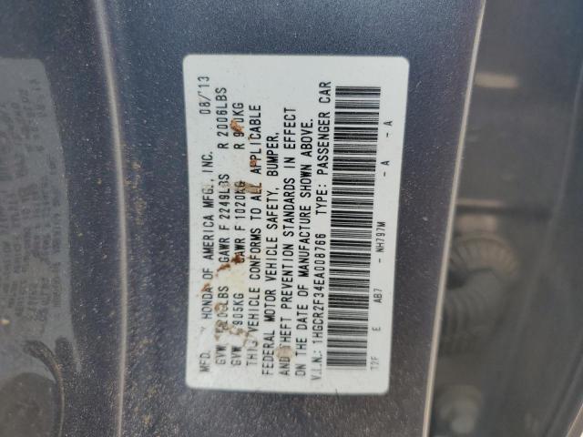 Photo 11 VIN: 1HGCR2F34EA008766 - HONDA ACCORD LX 