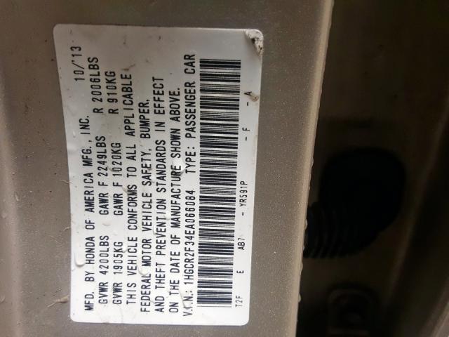 Photo 9 VIN: 1HGCR2F34EA066084 - HONDA ACCORD 