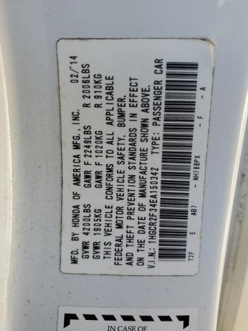 Photo 12 VIN: 1HGCR2F34EA150342 - HONDA ACCORD 