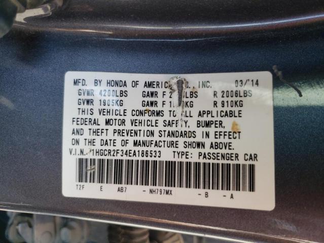 Photo 11 VIN: 1HGCR2F34EA186533 - HONDA ACCORD LX 