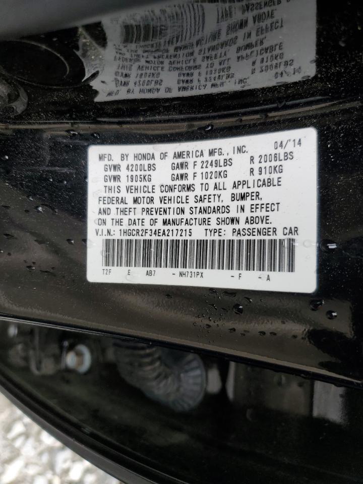 Photo 11 VIN: 1HGCR2F34EA217215 - HONDA ACCORD 