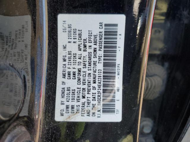 Photo 9 VIN: 1HGCR2F34EA228103 - HONDA ACCORD LX 