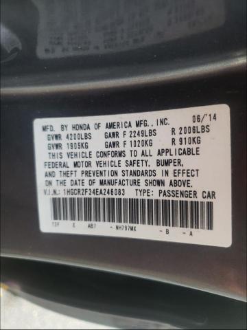 Photo 9 VIN: 1HGCR2F34EA246083 - HONDA ACCORD LX 