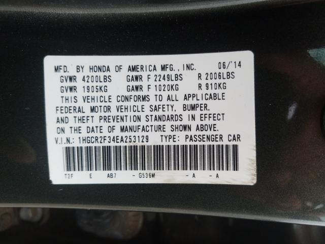 Photo 9 VIN: 1HGCR2F34EA253129 - HONDA ACCORD LX 