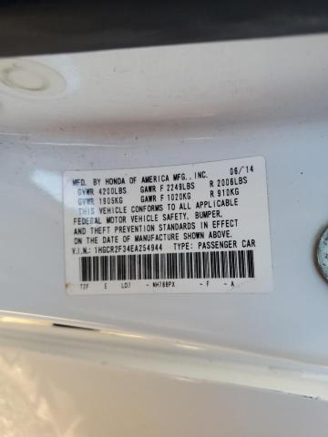 Photo 11 VIN: 1HGCR2F34EA254944 - HONDA ACCORD 