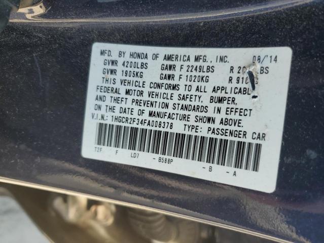 Photo 11 VIN: 1HGCR2F34FA008378 - HONDA ACCORD 