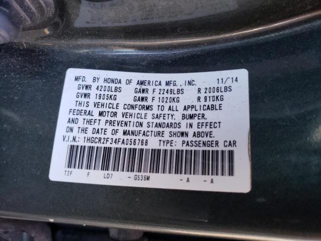 Photo 11 VIN: 1HGCR2F34FA056768 - HONDA ACCORD LX 