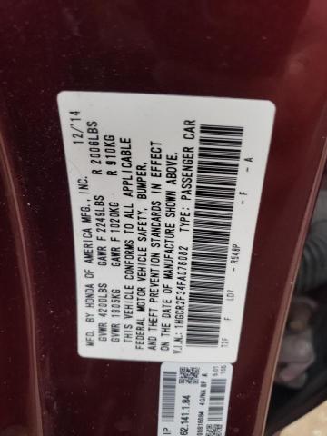 Photo 12 VIN: 1HGCR2F34FA076082 - HONDA ACCORD LX 