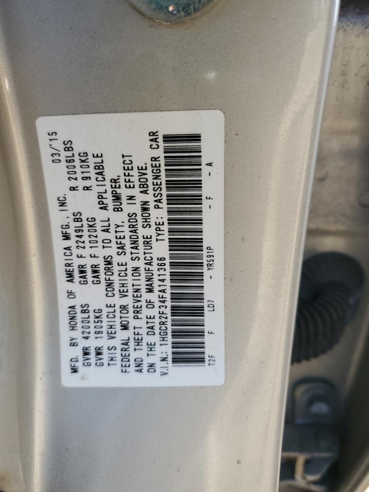 Photo 11 VIN: 1HGCR2F34FA141366 - HONDA ACCORD 