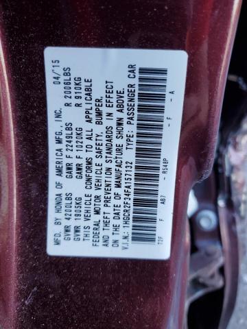 Photo 11 VIN: 1HGCR2F34FA157132 - HONDA ACCORD LX 