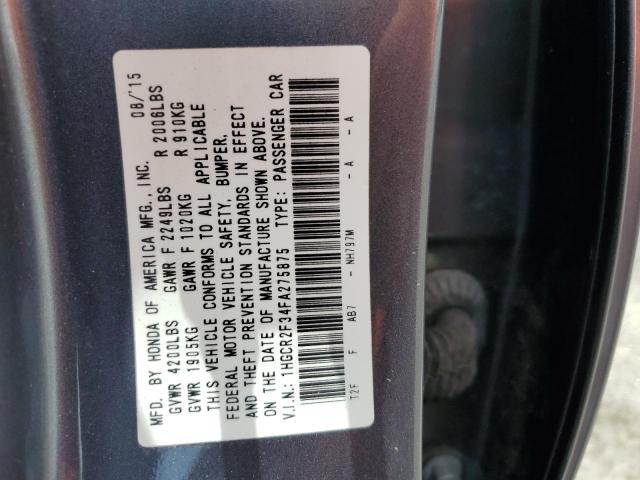 Photo 11 VIN: 1HGCR2F34FA275875 - HONDA ACCORD LX 