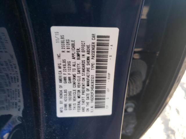 Photo 11 VIN: 1HGCR2F34GA082501 - HONDA ACCORD LX 