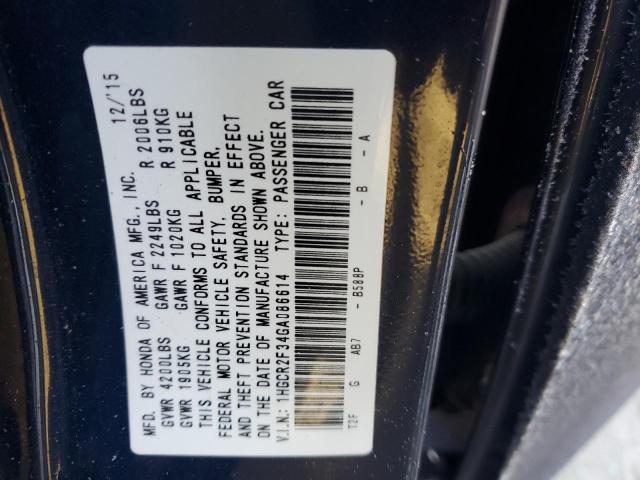 Photo 11 VIN: 1HGCR2F34GA086614 - HONDA ACCORD 