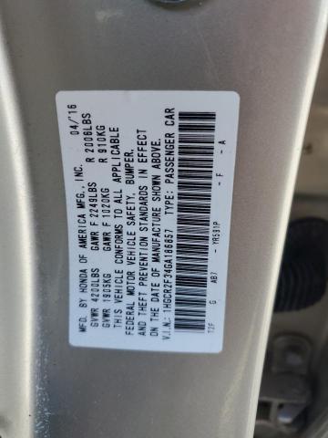 Photo 11 VIN: 1HGCR2F34GA186857 - HONDA ACCORD 