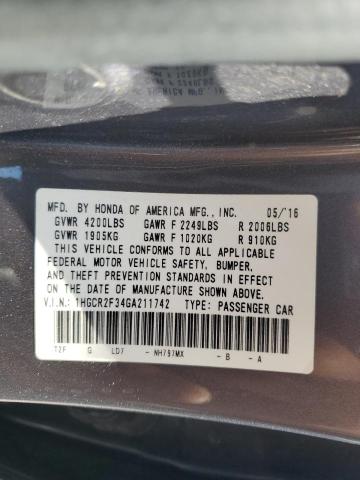 Photo 11 VIN: 1HGCR2F34GA211742 - HONDA ACCORD LX 