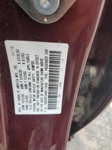 Photo 11 VIN: 1HGCR2F34HA110458 - HONDA ACCORD LX 