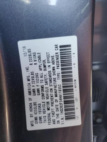 Photo 11 VIN: 1HGCR2F34HA116552 - HONDA ACCORD LX 