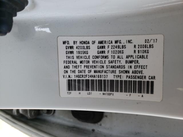 Photo 9 VIN: 1HGCR2F34HA169137 - HONDA ACCORD LX 