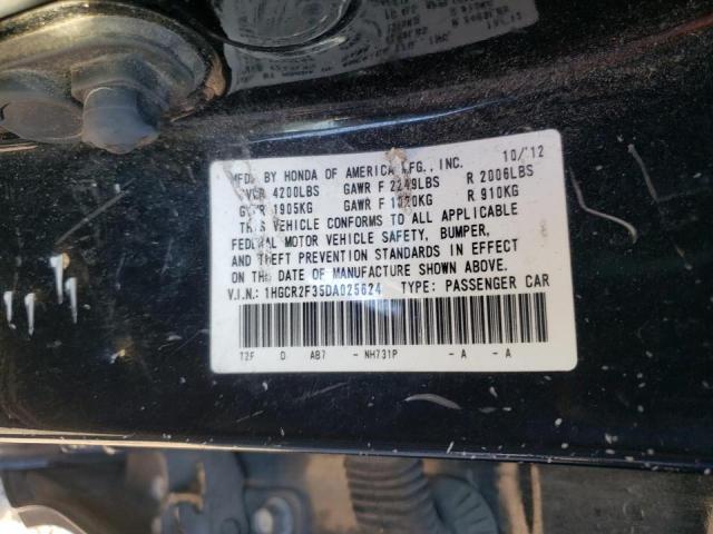 Photo 9 VIN: 1HGCR2F35DA025624 - HONDA ACCORD LX 