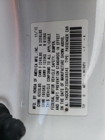 Photo 11 VIN: 1HGCR2F35DA066545 - HONDA ACCORD LX 