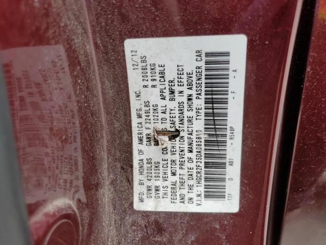 Photo 11 VIN: 1HGCR2F35DA085810 - HONDA ACCORD 