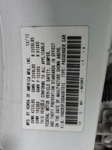 Photo 11 VIN: 1HGCR2F35DA087072 - HONDA ACCORD LX 