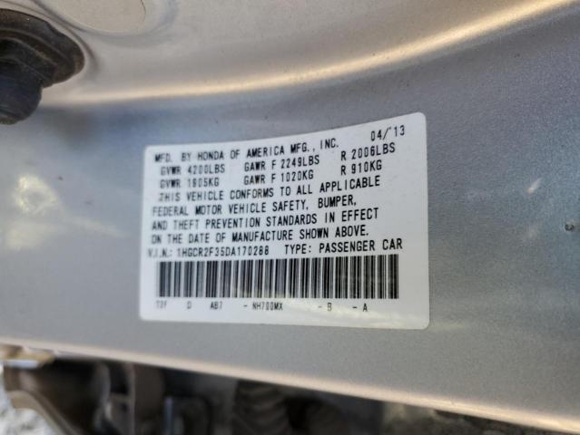 Photo 9 VIN: 1HGCR2F35DA170288 - HONDA ACCORD LX 