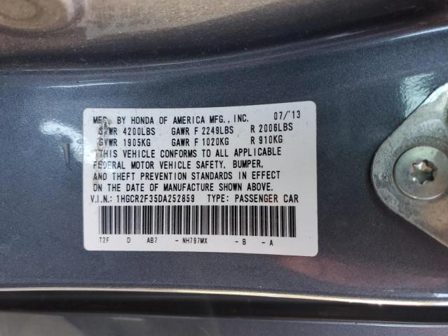 Photo 11 VIN: 1HGCR2F35DA252859 - HONDA ACCORD LX 